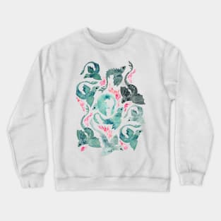 Dragon fire mint & grey Crewneck Sweatshirt